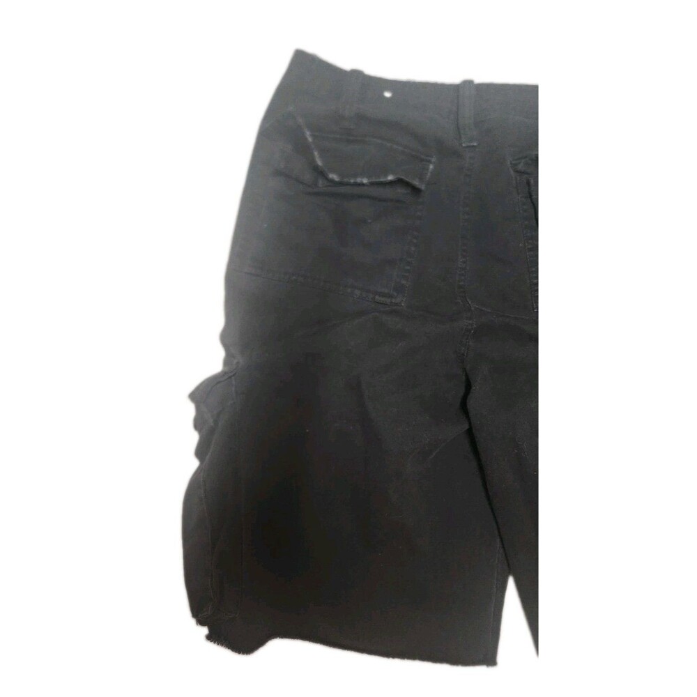Banana Split Shorts Mens 36 Black Utility Cargo Belted Raw Hem Shorts - Picture 8 of 14